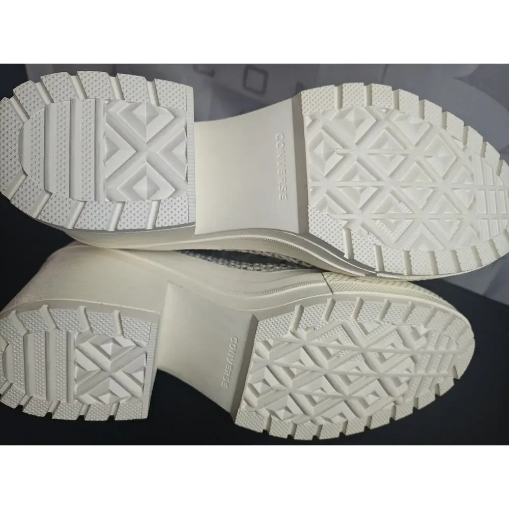 Converse Unisex 10.5 / 12.5 Chuck 70 De Luxe Heel White Platform A07535C Blems